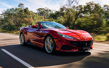 Ferrari Portofino M, , AU-spec, 2021 cars, red cabriolet, highway, supercars, 2021 Ferrari Portofino M, italian cars, Ferrari HD wallpaper