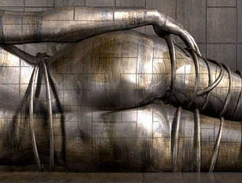 Metal Hiney, rope, body, bronze HD wallpaper