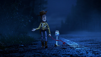 2019 movie, Toy Story 4, night out, walk HD wallpaper