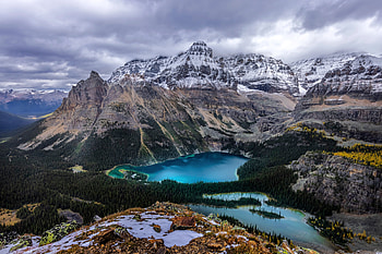 Lake O'Hara, Yoho N.P., British Columbia, nature, canada, mountains, lake HD wallpaper