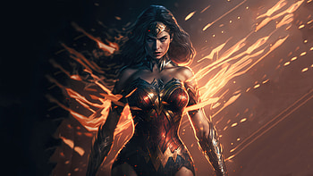 Iconic Wonder Woman , wonder-woman, superheroes, artwork, artist, art, digital-art, deviantart HD wallpaper