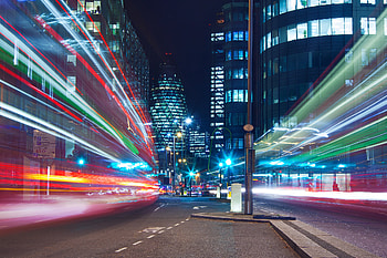 London Light Trails, long-exposure, light, trails, graphy, city, street HD wallpaper