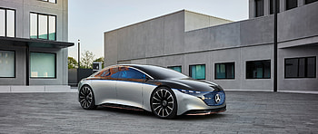 Mercedes-Benz Vision EQS, Futuristic aesthetics, Cutting-edge technology, Sustainable mobility HD wallpaper