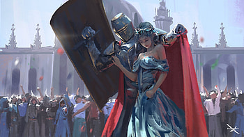 Warrior Knight, warrior, knight, anime, anime-girl, deviantart HD wallpaper