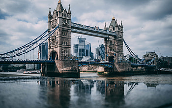 London Bridge panorama, Iconic landmarks, Majestic skyline, British charm HD wallpaper