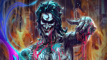 Mad Joker Artwork , joker, superheroes, artwork, art, digital-art HD wallpaper