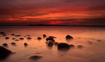Landscape Coast Sunset , landscape, sunset, nature, rocks HD wallpaper
