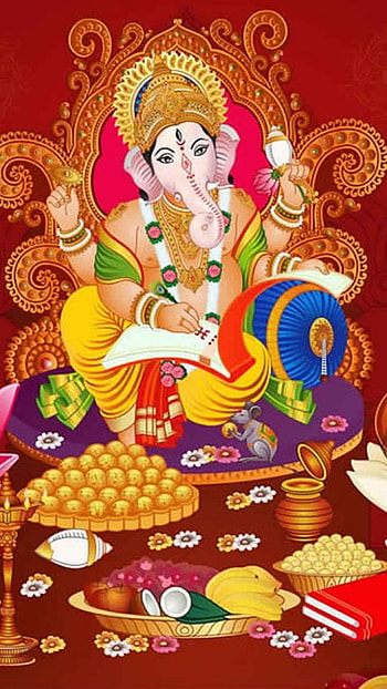 Lakshmi Ganesh, Beautiful Background HD phone wallpaper
