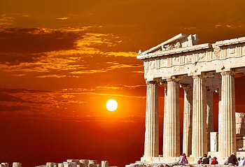Parthenon, Greece, Sunsets, Views HD wallpaper