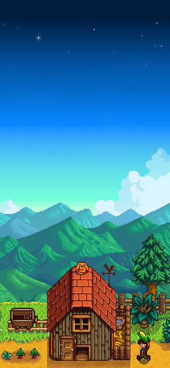 Stardew Valley Pocket Farm — Mountain Sunrise , video game HD phone wallpaper