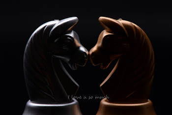 Chess, Love, Words, Inscription, Horse HD wallpaper