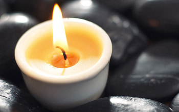 Stones, Flame, Miscellanea, Miscellaneous, Candle, Candlestick HD wallpaper