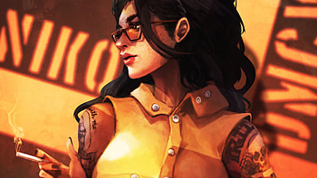 Nico Devil May Cry 5 Chilling And Smoking, devil-may-cry-5, 2019-games, games, deviantart HD wallpaper
