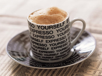 expresso yourself, quote, coffee, funny, cup HD wallpaper
