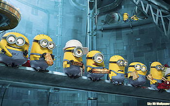 Minions Christmas | Sky HD wallpaper