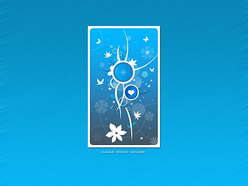 Summer Abstract , blue, summer, abstract, , 3d HD wallpaper