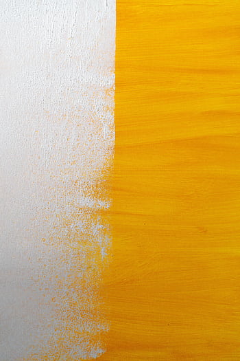 Abstract texture with a blend of white and yellow paint on a canvas. HD phone wallpaper