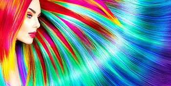 Rainbow Colorful Girl Hairs , hairs, colorful, girls, rainbow, abstract HD wallpaper
