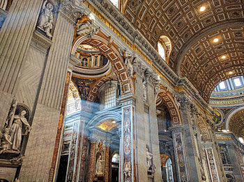 Vatican interior, architecture, vatican, church, religion HD wallpaper