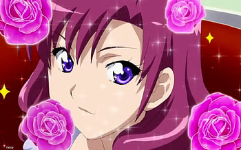 B Gata H Kei Kanejo Kyoka, roses, purple hair, h k, b gata, kyoka, purple, rose, kanejou, kanejo kyoka, anime, mesy, b gata h kei, kanejo, manga HD wallpaper