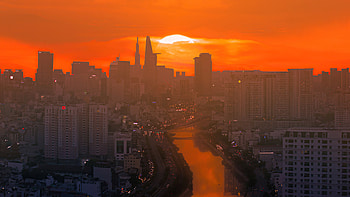 Sunset Soul City , sunset, artist, artwork, digital-art HD wallpaper