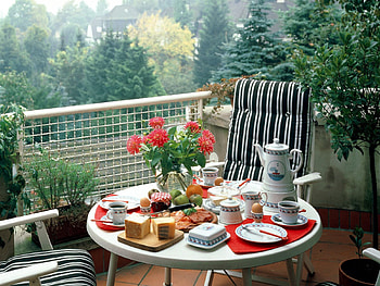 Food, Miscellanea, Miscellaneous, Table, Serving, Balcony HD wallpaper