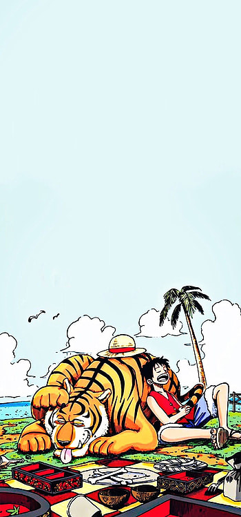 Luffy, Anime, One Piece, Manga, Tiger HD phone wallpaper