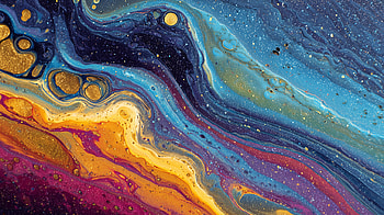 Iridescent Fluid Swirl — Abstract Aesthetic, Abstract, Aesthetic, Swirling Pattern, Iridescent HD wallpaper