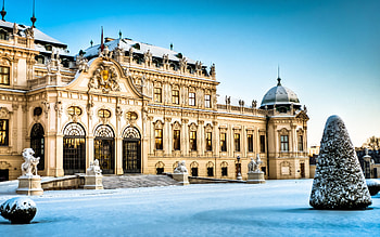 University of Music and Performing Arts, , Graz, winter, austrian cities, R, Austria, Europe HD wallpaper