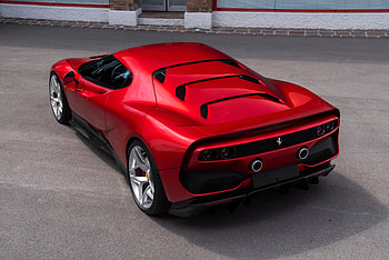 Ferrari SP38 Rear View , ferrari-sp38, ferrari, 2018-cars, cars HD wallpaper
