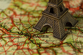 Eiffel Tower, Miscellanea, Miscellaneous, France, Map, Miniature HD wallpaper
