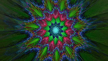 Abstract flower, blue, pink, abstract, flower, green, texture, luminos HD wallpaper