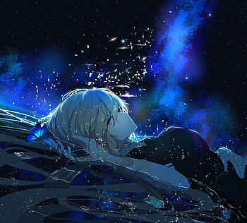 Stardust, anime girl, Vocaloid, dark HD wallpaper