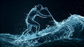 Dynamic Water Adventure: Ultra, water, surfing, Sports, wave HD wallpaper