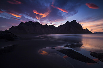 Iceland Rocks Mountains Sunset Landscape , iceland, rocks, mountains, sunset, landscape, nature HD wallpaper