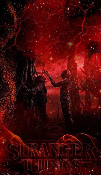Vecna and Max, red, art HD phone wallpaper