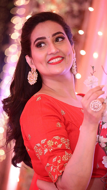 Manjusha, telugu actress, model, anchor, gorgeous HD phone wallpaper