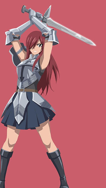 Erza, Fairy Tail, Mobile , cat collection HD phone wallpaper