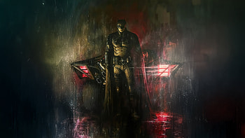 Batman And His Trusted Batmobile, the-batman, batman, superheroes, artwork, digital-art, batmobile HD wallpaper