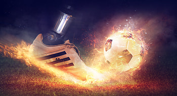 Football Shoe Fire Smoke , football, sports, shoe, fire, smoke HD wallpaper