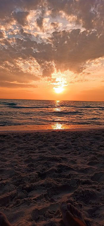 Sunset, cloud, sky HD phone wallpaper