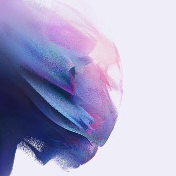 Samsung Galaxy Stock S21, blue-pink stock, abstract HD phone wallpaper