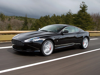 Sports, Auto, Trees, Aston Martin, Cars, Asphalt, Side View, Speed, Style, Db9, 2006 HD wallpaper