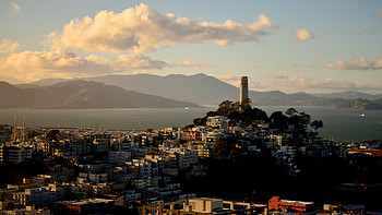 Cities, Mountains, Sea, City, Building, Tower HD wallpaper