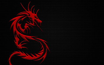 Red dragon HD wallpaper