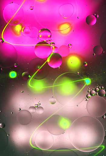 Abstract, Water, Glare, Circles, Neon, Glow, Band, Stripe HD phone wallpaper