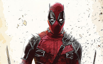 Deadpool, , vector art, Deadpool drawing, creative art, Deadpool art, vector drawing, abstract drawings, superhero drawings, Deadpool superhero HD wallpaper