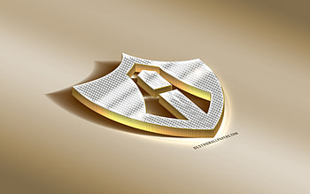 Atlas FC, 3d, atlasfc, golden, logo, football, mexican HD wallpaper