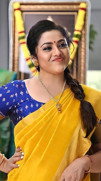 Meena durai Swamy, meena, tamil actress, saree beauty HD phone wallpaper