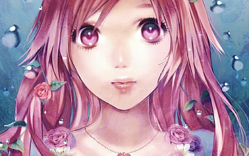 Portrait, pink, pretty, cute, girl, vocaloid, miki HD wallpaper